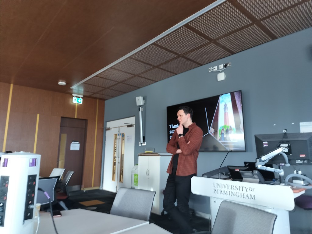 Matt Keith from Chemical Engineering addressing attendees