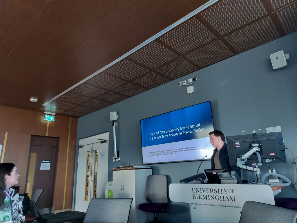 Joseph Welch presenting to the forum